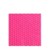 Home Fashion Papierservietten Dots, Punkte berry pink-weiß, 25x25cm