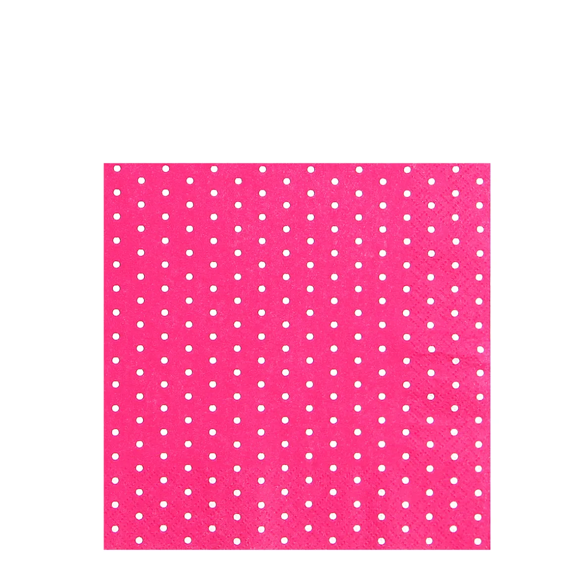 Home Fashion Papierservietten Dots, Punkte berry pink-weiß, 25x25cm