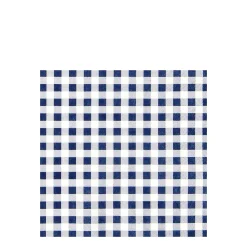 Home Fashion Papierservietten Karo blau, blau-weiß kariert, 25x25cm