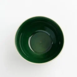 Keramik Schüssel Elice, Dessertschüssel mit Relief, grün-beige, Ø14cm, Mica Decorations