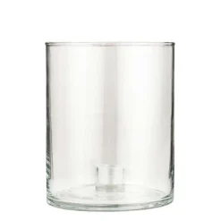 Kerzenhalter Glas mit Einsatz für 2,2cm Kerze, 15x12cm, Ib Laursen