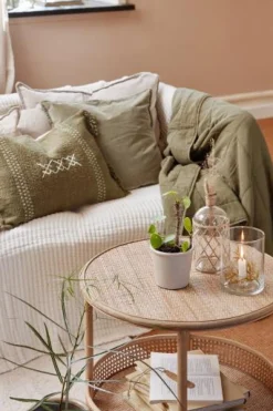 Kerzenhalter Glas mit Einsatz für 2,2cm Kerze, 15x12cm, Ib Laursen