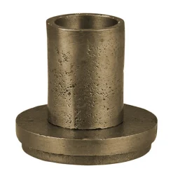 Kerzenhalter Tiza mit Sockel, schlichter rustikaler Kerzenhalter für 3,8cm Stabkerzen, Ib Laursen