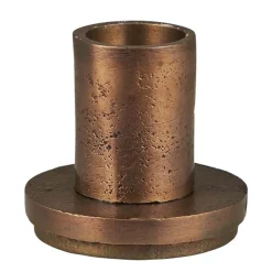 Kerzenhalter Tiza mit Sockel, schlichter rustikaler Kerzenhalter für 3,8cm Stabkerzen, Ib Laursen