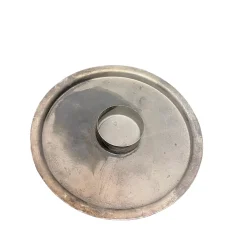 Kerzenhalter Simplycity, Zink Kerzenhalter, Teelichthalter grau used look, Ø15cm, Ib Laursen