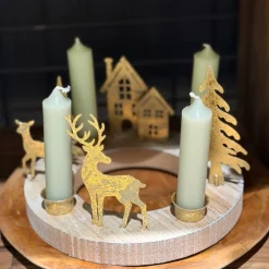 Kleine Stabkerze helles salbeigrün, 11cm, Ø2,2cm, Ib Laursen