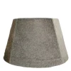 Kuhfell Lampenschirm, grau, konische Form, 40cm, Mars & More