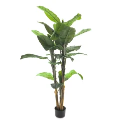 Kunstpflanze Bananenbaum im Topf, 300cm, getopft