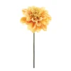 Kunstpflanze Dahlie, runde Blütenblätter, gelb, 30cm, Pick, Nova Nature
