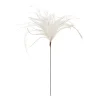 Kunstpflanze Federgras creme, Federstecker, Wedel, 50cm