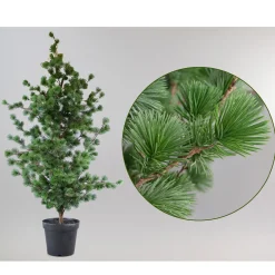 Kunstpflanze Kiefernbaum im Topf, Nadelbaum wie echt, 157cm, Deko Florale