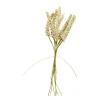 Kunstpflanze Hirse creme blühend, Hirse gebündelt, 27cm