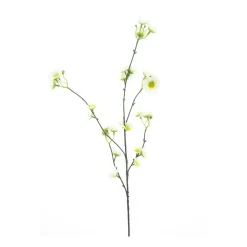 Kunstpflanze Margeriten, Margeritenzweig Daisy creme, 83cm