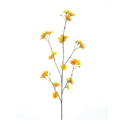 Kunstpflanze Margeriten, Margeritenzweig Daisy orange, 83cm