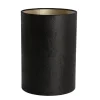 Lampenschirm Lubis schwarz, Lampenschirm Zylinder 30x30x42cm, Light & Living