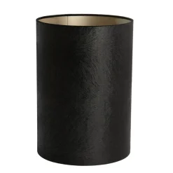 Lampenschirm Lubis schwarz, Lampenschirm Zylinder 30x30x42cm, Light & Living