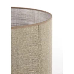 Lampenschirm Caden beige, Lampenschirm Zylinder 40x40x30cm, Light & Living