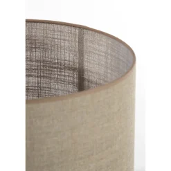 Lampenschirm Caden beige, Lampenschirm Zylinder 40x40x30cm, Light & Living