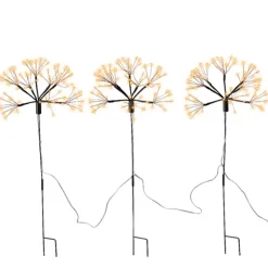 LED Blume, Micro LED Starburst Lights Twinkle Effekt, klassisch warm, 45cm, Outdoor, Kaemingk