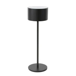 LED Tischlampe Touch schwarz, Tischleuchte runde Form, dimmbar, 26cm