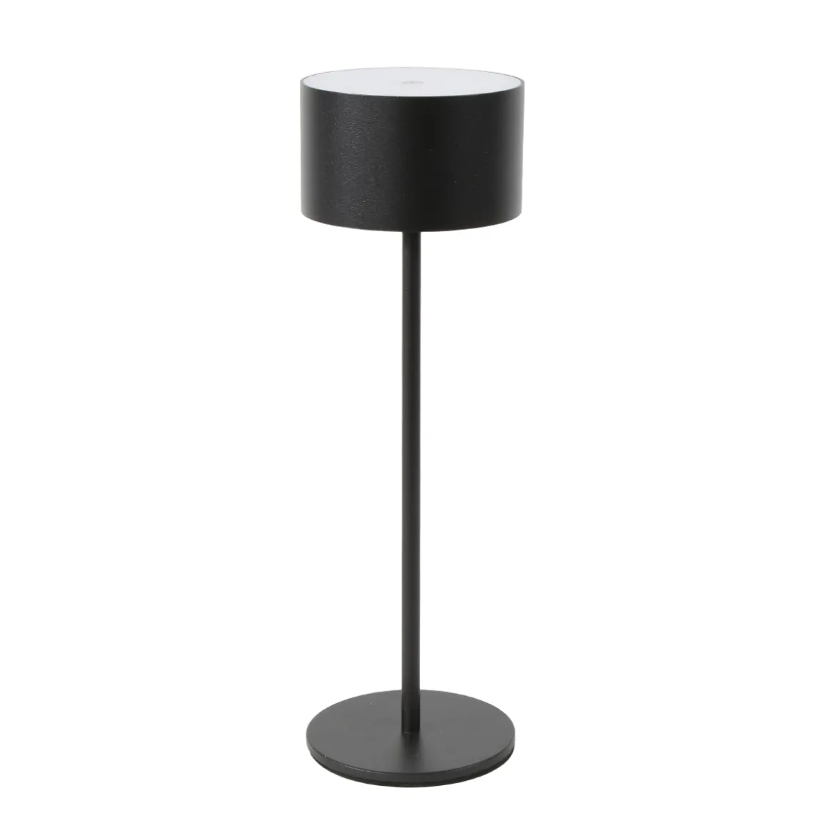 LED Tischlampe Touch schwarz, Tischleuchte runde Form, dimmbar, 26cm