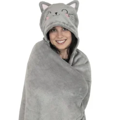 Legami Decke mit Kapuze Katze Kitty, Cosy Hugs Kitty, Home Sweet Home