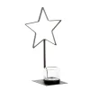 Metall Windlicht, Stern mit Teelichtglas, 30cm, WMG Grünberger
