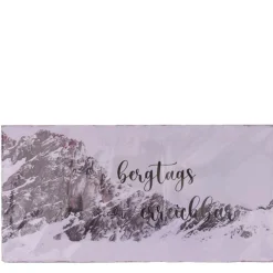 Metallschild Berge mit Spruch Berge - Bergtags..., 40x20cm, Boltze Home Collections