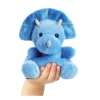 Plüsch Drache Tank, Triceratops, blau, Palm Pals, 13cm, Aurora World