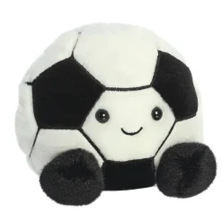 Plüsch Fußball Striker schwarz-weiß, Palm Pals, 13cm, Aurora World