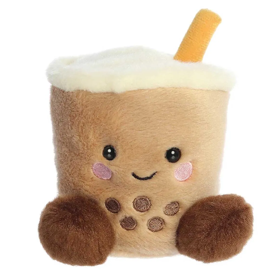 Plüsch Getränk Tee, Bubbletea Boba braun, Palm Pals, 13cm, Aurora World