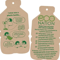 Plüsch Hase, Häschen braun-weiß, Eco Nation, 23cm, Aurora World