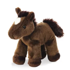 Plüsch Pferd Chestnut, dunkelbraun, Mini Flopsies, 20cm, Aurora World