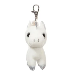 Plüsch Schlüsselanhänger Einhorn Sparkle silber, Sparkle Tales, 13cm, Aurora World
