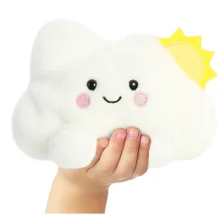 Plüsch Wolke Summer, weiß, Palm Pals, 13cm, Aurora World