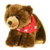 Plüschtier Bär, Braunbär mit Halstuch, braun, 23cm, Uni Toys