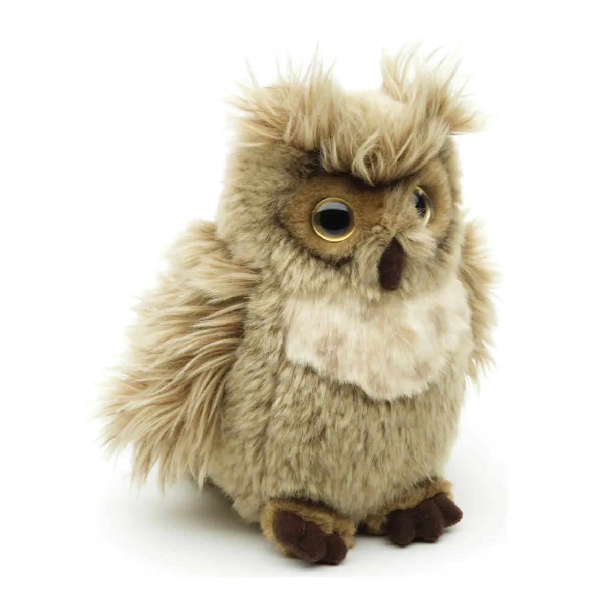 Plüschtier Eule, Uhu Virginia, Horneule, braun, 23cm, Uni Toys