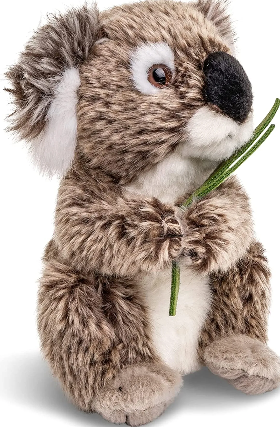 Plüschtier Koala, Koalabär mit Blatt, braun-beige, 31cm, Uni Toys