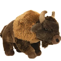 Plüschtier Kuh Bison, braun, 28cm, Uni Toys