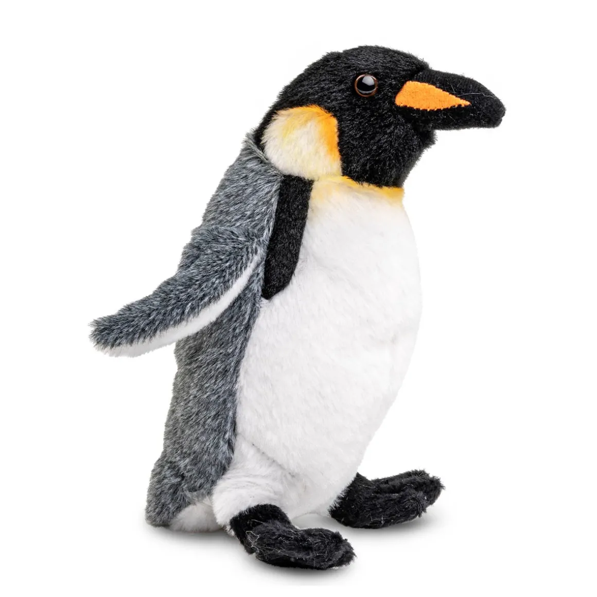 Plüschtier Pinguin, Kaiserpinguin, weiß-grau-schwarz, 19cm, Uni Toys