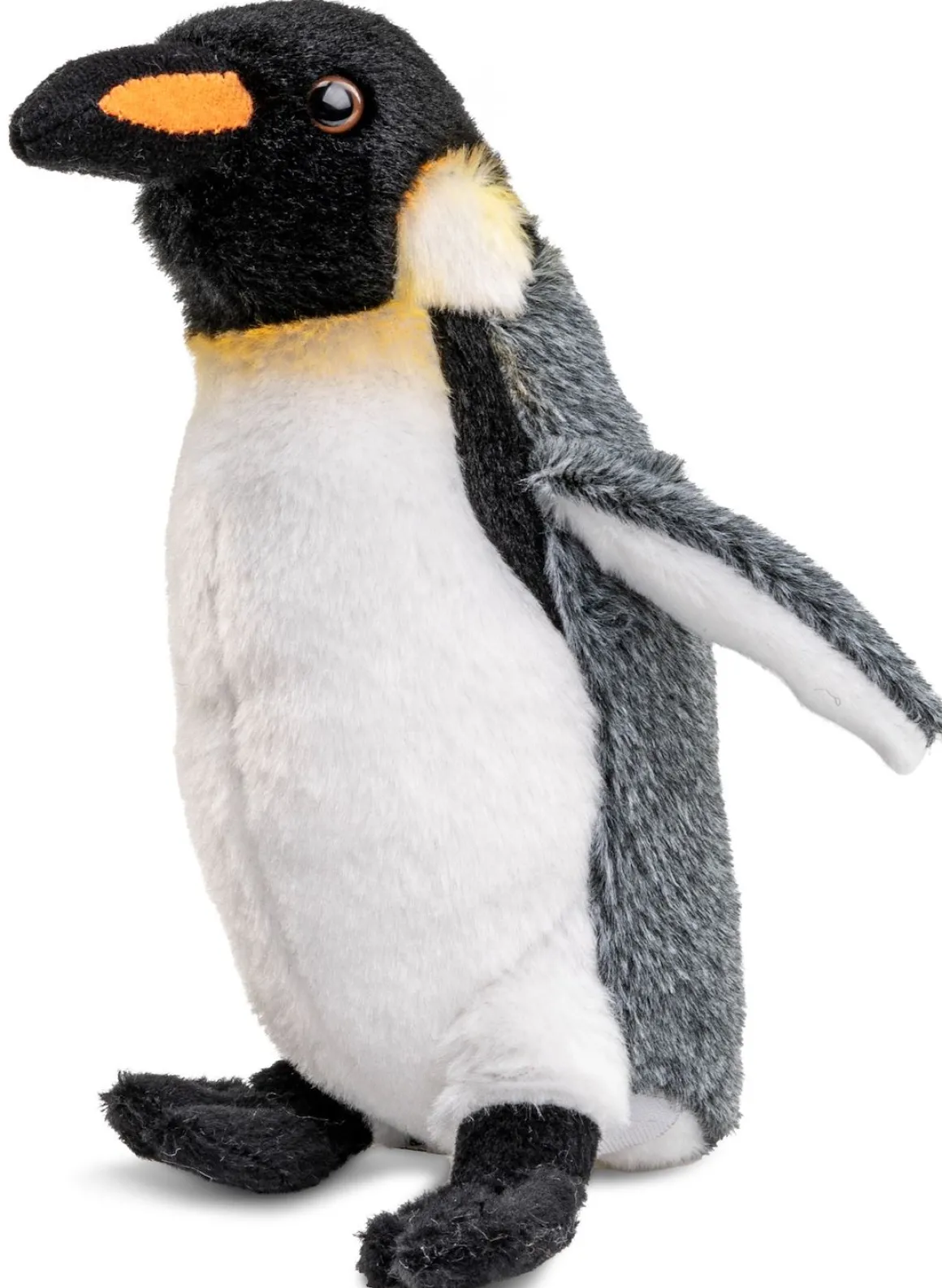 Plüschtier Pinguin, Kaiserpinguin, weiß-grau-schwarz, 19cm, Uni Toys