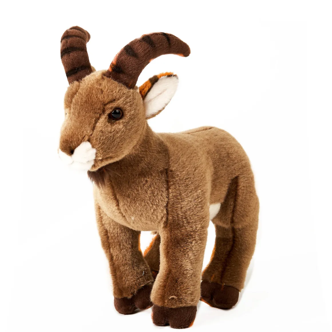 Plüschtier Steinbock, Steinbock stehend, braun, 27cm, Uni Toys