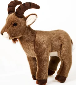 Plüschtier Steinbock, Steinbock stehend, braun, 27cm, Uni Toys