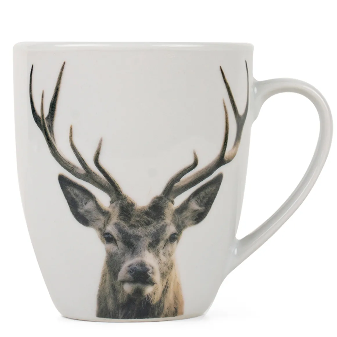 Porzellanbecher Rotwild, Henkelbecher Hirsch, 400ml, Mars & More