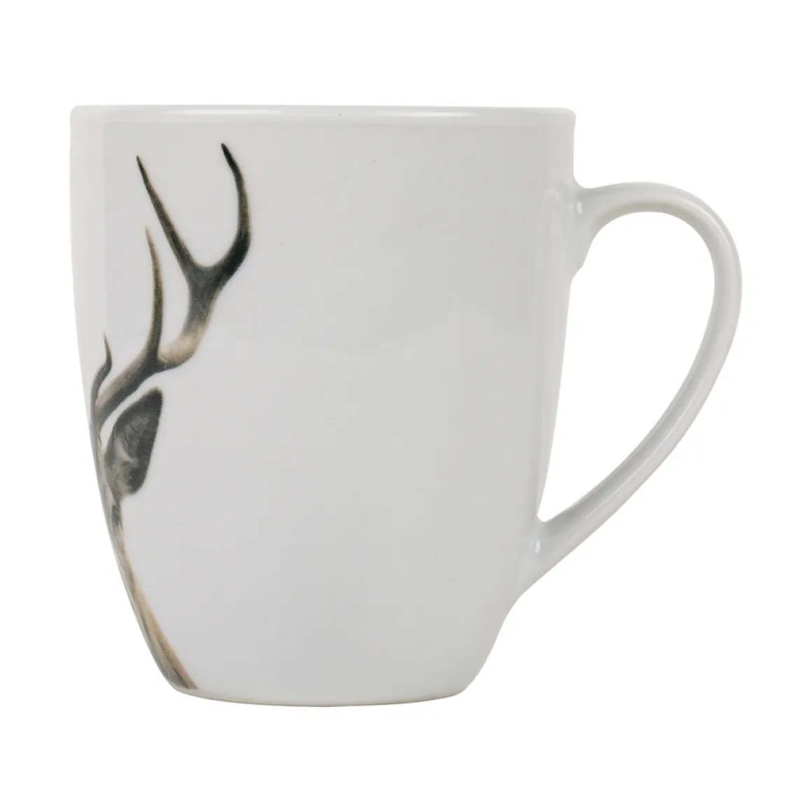 Porzellanbecher Rotwild, Henkelbecher Hirsch, 400ml, Mars & More