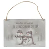 Schild Schneemann Frosty Winter ist meine Lieblingsjahreszeit, Schneemann-Familie, Boltze Home Collections