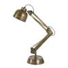 Schreibtischlampe Manson Retro, Tischleuchte Antik bronze, verstellbare Gelenke, Light & Living