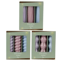 Stabkerze, Spitzkerzen Twist, 11cm, 3St/Packg