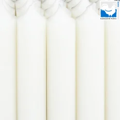Stabkerze weiß rustikal, Wachskerze, 100x22mm, Kerzenfarm Hahn