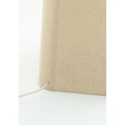 Stehlampe Mikko Leinen Natur, schlichte quadratische Stehleuchte, 176cm, Light & Living